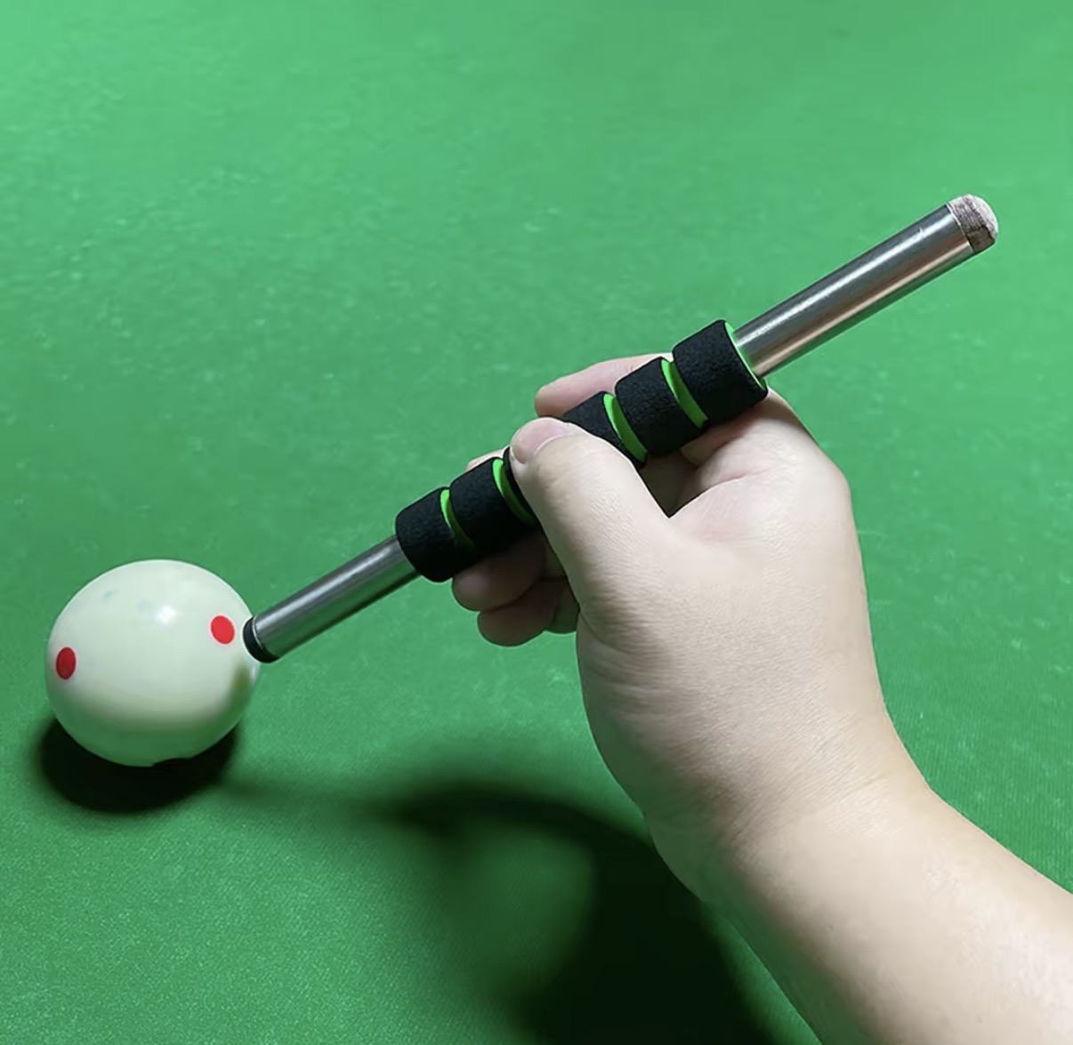 Mini Steel Jump Cue Stick - Portable Pencil-Style Pool Jump Cue for 8-Ball & 9-Ball Trick Shots