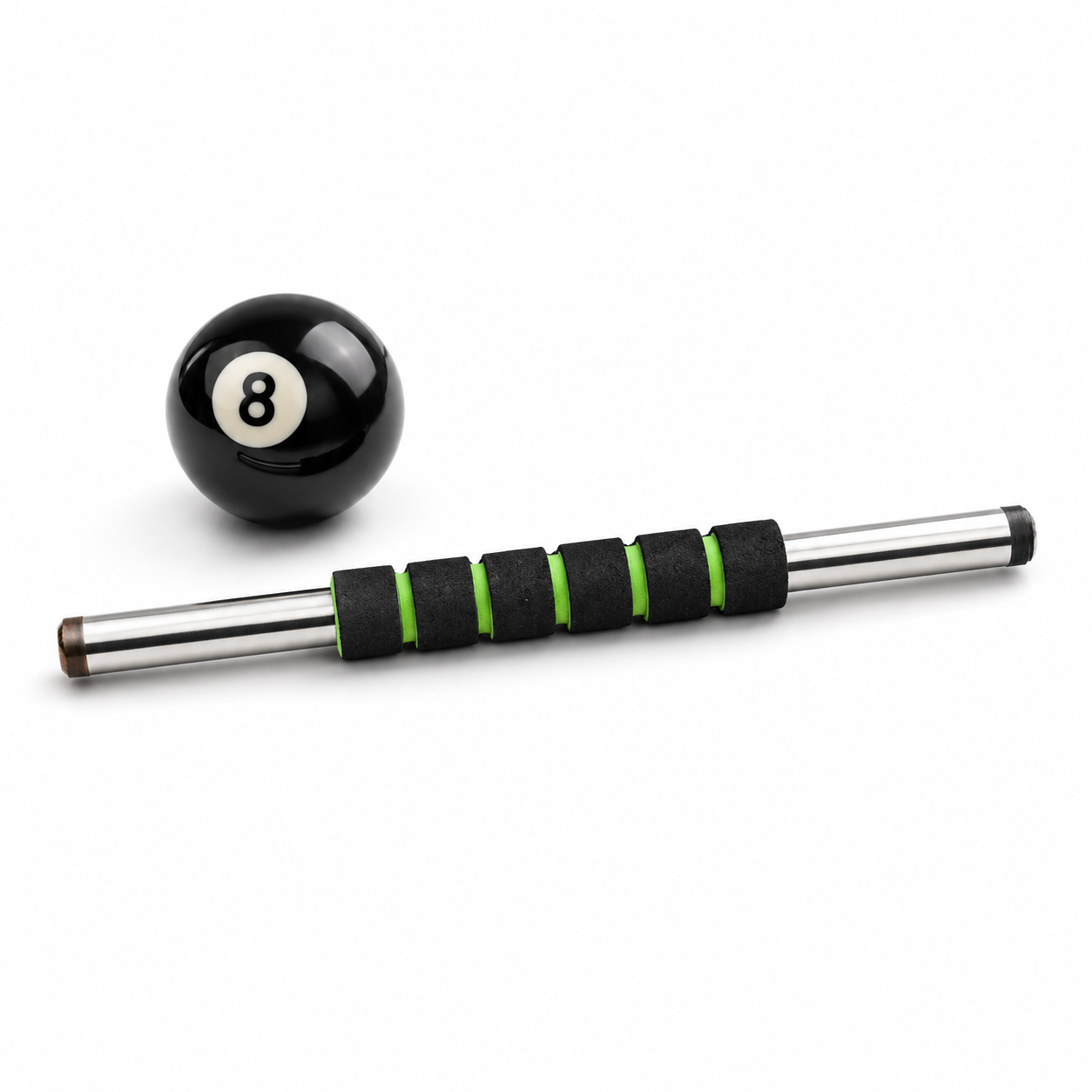 Mini steel jump cue stick for billiards pool, pencil-style short jump cue for 8-ball and 9-ball trick shots