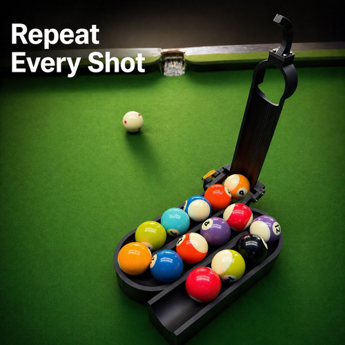 pool ball positioning trainer with billiard balls for consistent practice and accuracy training